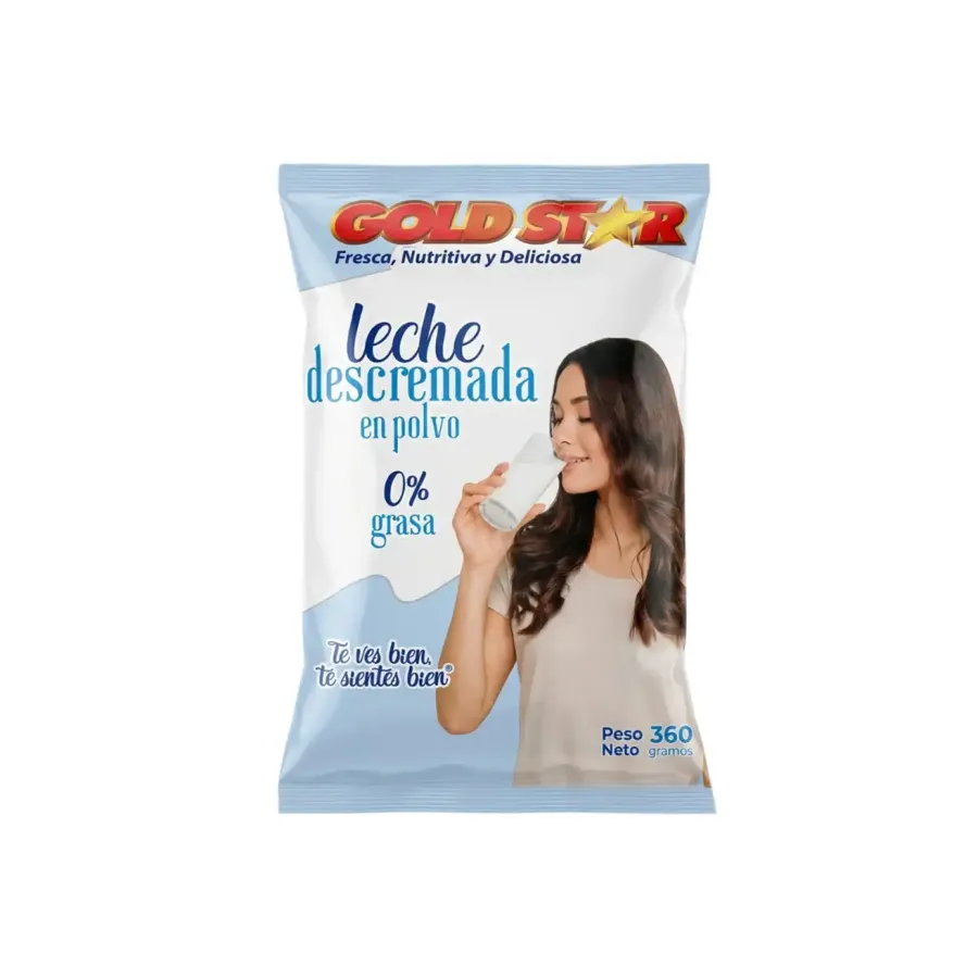 gold star descremada leche en polvo - Empaque