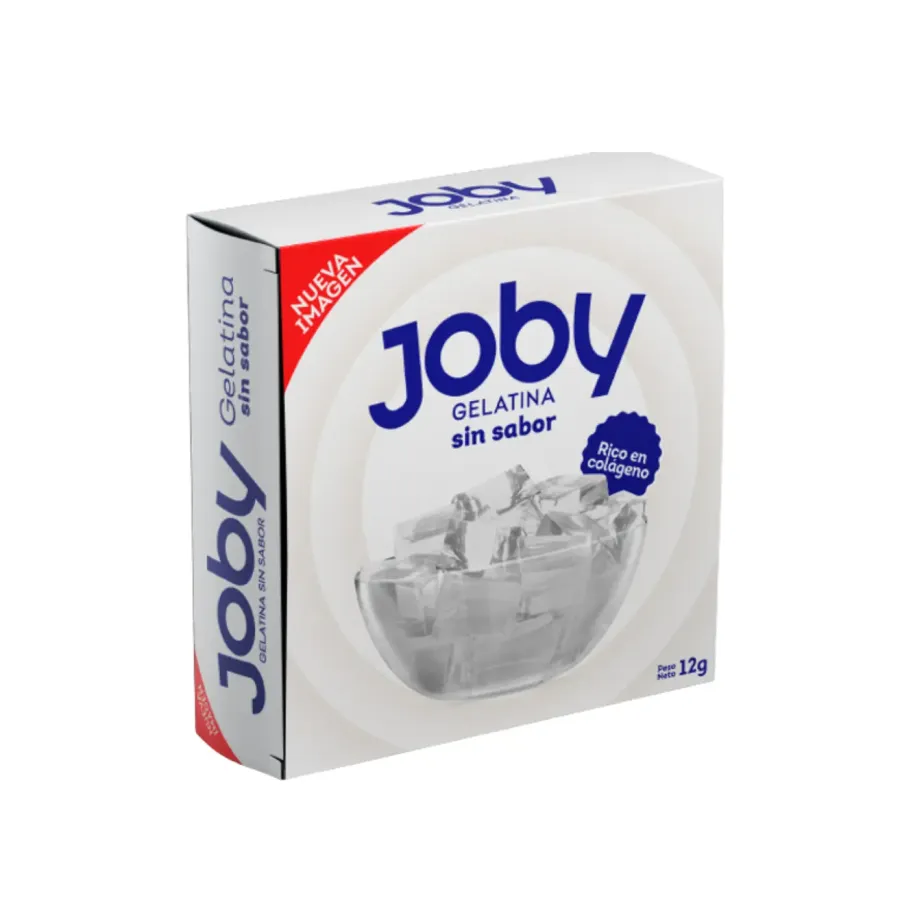 Joby, gelatina sin sabor - Empaque