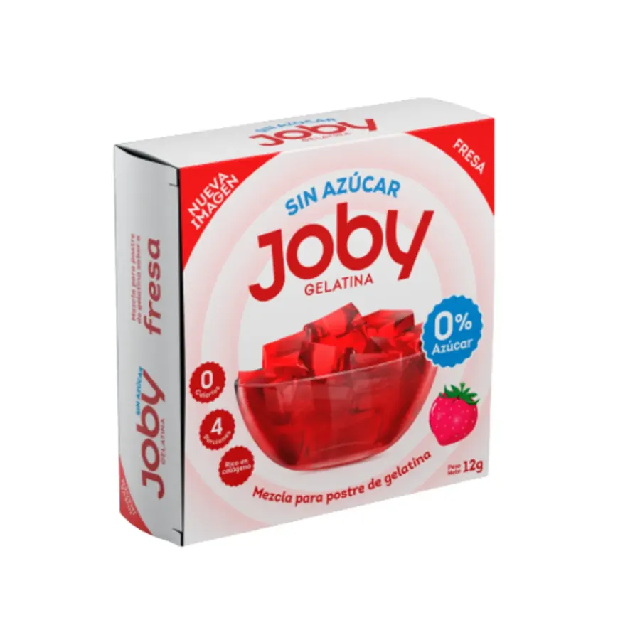 Joby, gelatina sin azúcar - Empaque